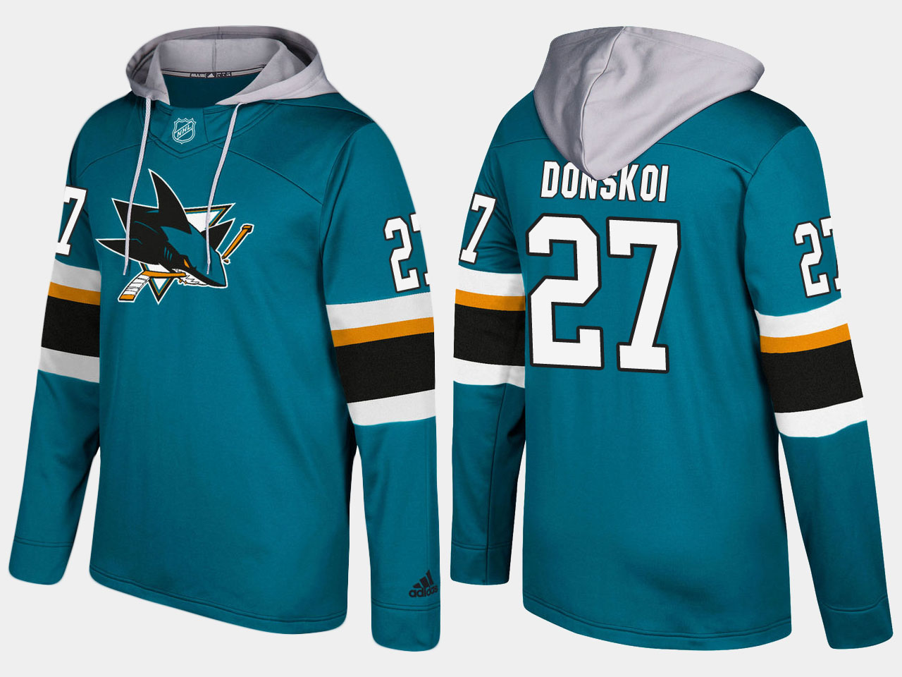 NHL Men San Jose sharks #27 joonas donskoi blue hoodie